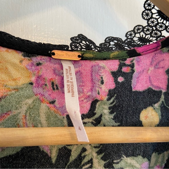 Free People Alora Floral button down mini dress - Picture 6 of 7